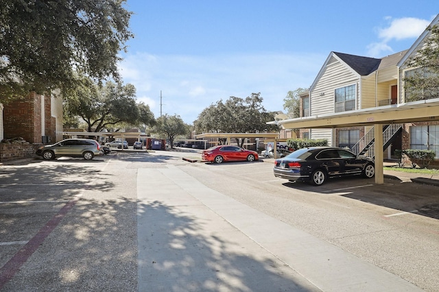 view of vehicle parking