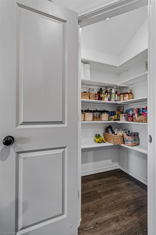 view of pantry