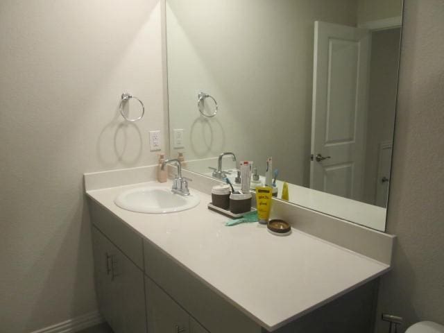 bathroom with vanity