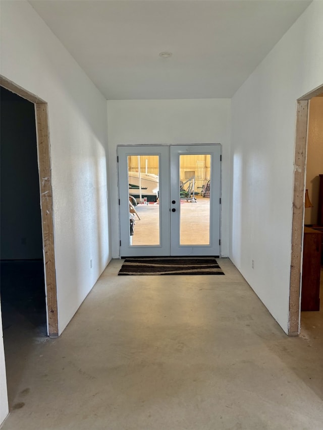 interior space featuring french doors