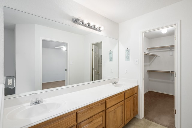 bathroom with vanity