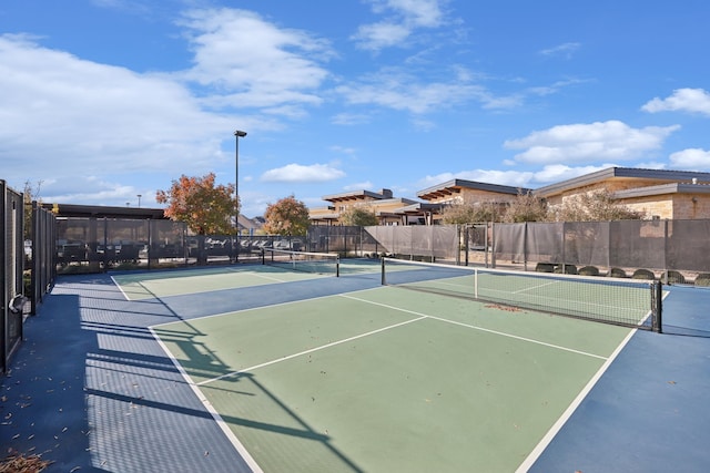 view of tennis court