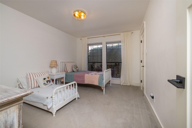 bedroom featuring carpet flooring