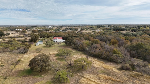 bird's eye view featuring a rural view