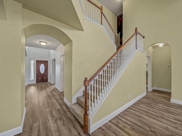 entryway featuring light wood-type flooring