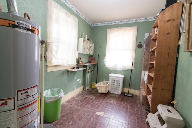 interior space with water heater