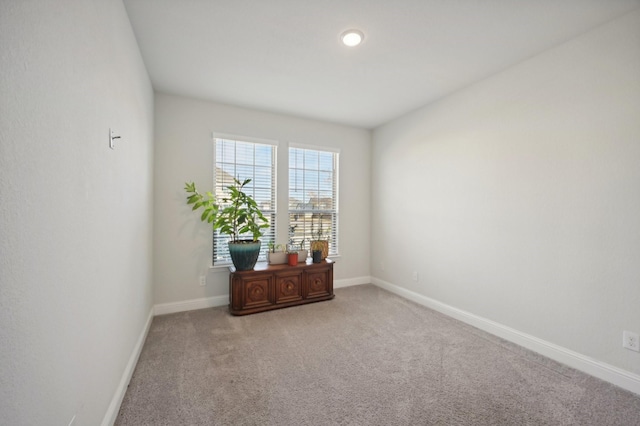 view of carpeted empty room