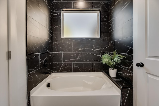 bathroom with a bathing tub