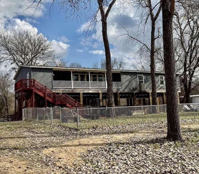 view of rear view of property