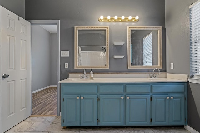 bathroom featuring vanity