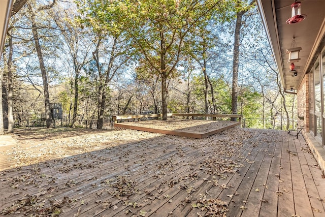 view of wooden terrace