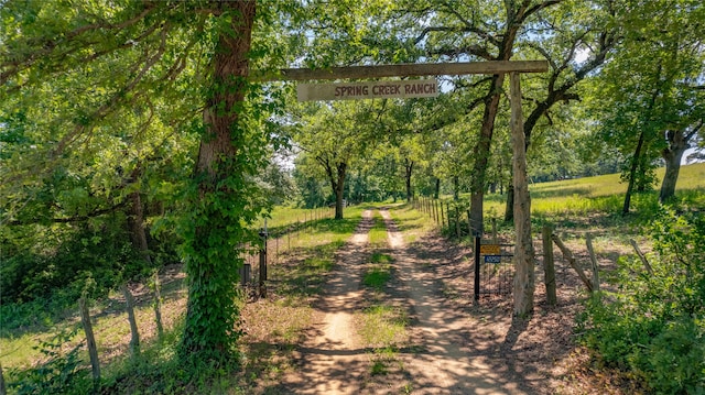 view of road