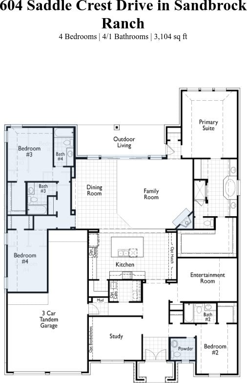 4121 Buffalo Clover Dr, Aubrey, TX 76227 - view of room layout
