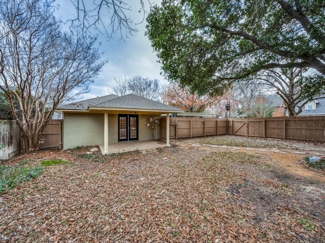 rear view of house with a patio area