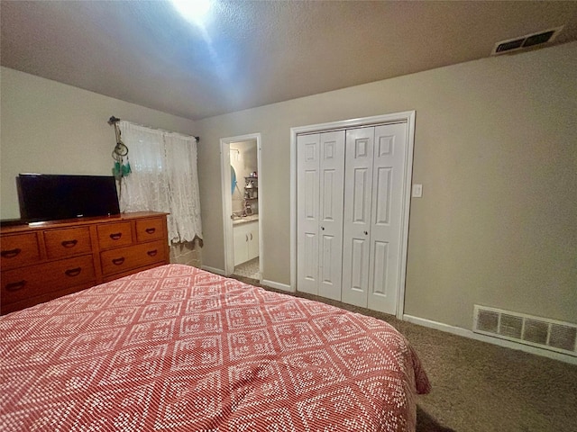 709 Kerry Ln, Azle, TX 76020 - carpeted bedroom with ensuite bath and a closet