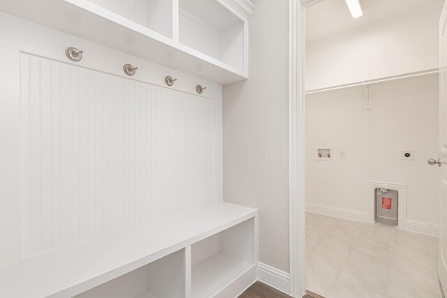 2013 Barx Dr, Little Elm, TX 75068 - mudroom featuring baseboards and tile patterned floors