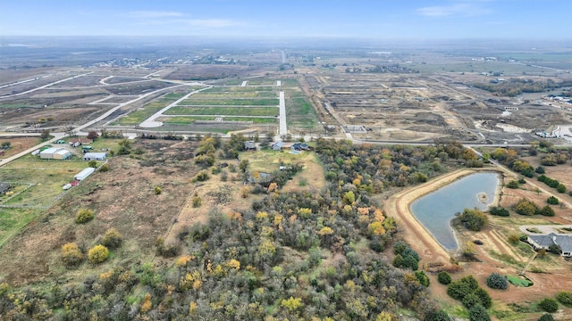 drone / aerial view with a rural view