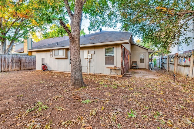 view of rear view of property