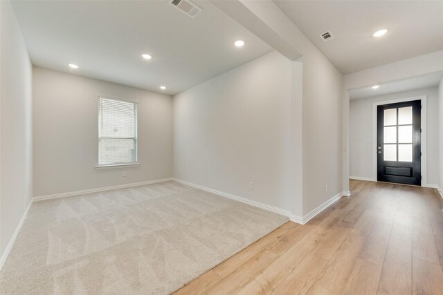 entryway featuring light hardwood / wood-style floors