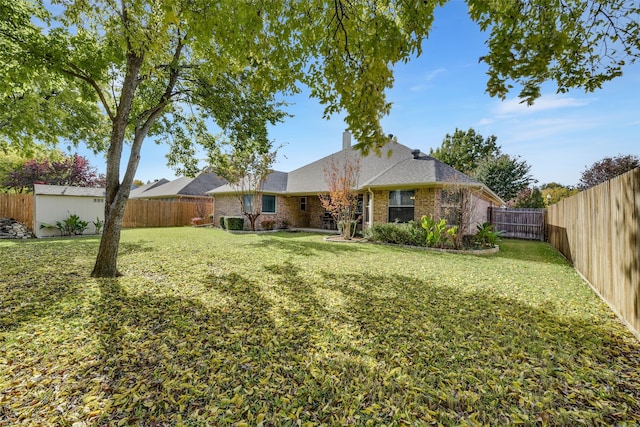 exterior space featuring a yard