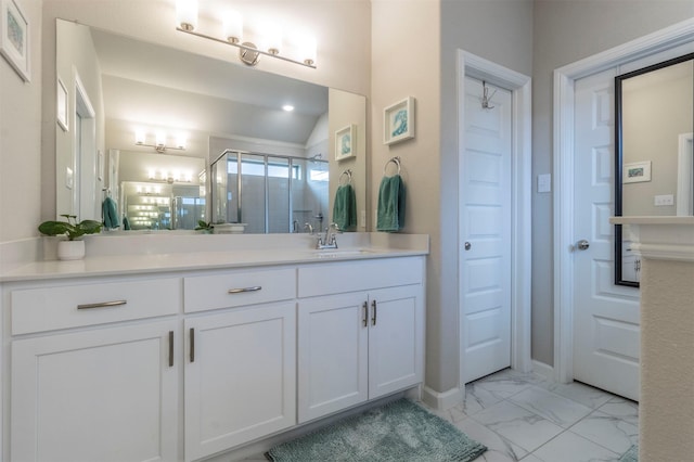 bathroom featuring vanity