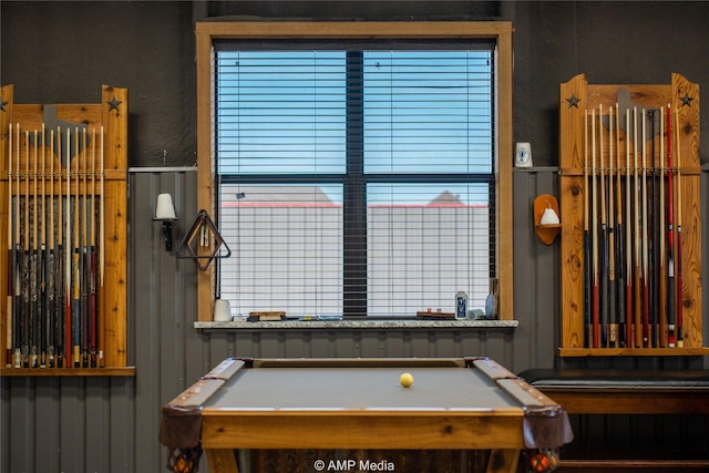 game room featuring billiards