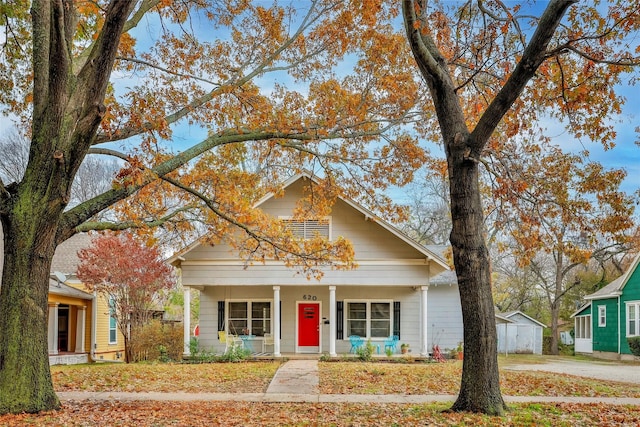 view of front facade with a porch