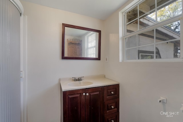 bathroom with vanity