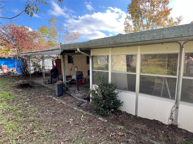 view of back of property