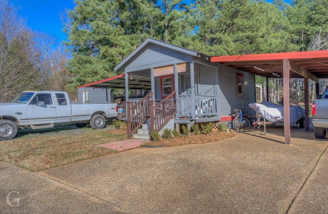 111 White Rd, Frierson, LA 71027 - view of front of property featuring a carport