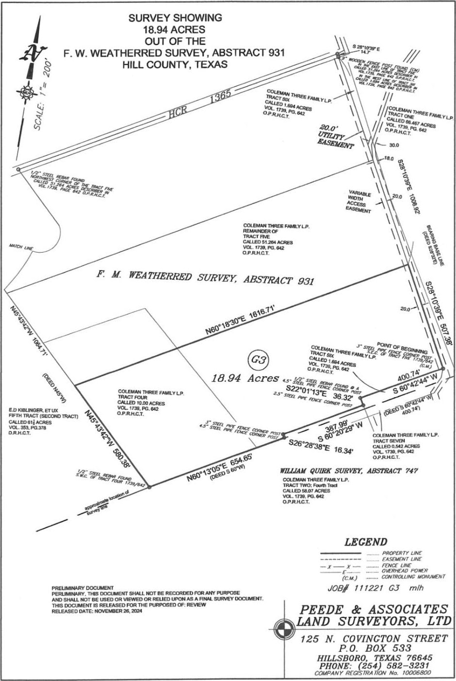 2403 Fm 309 G3-19+/- Ac, Hillsboro, TX 76645