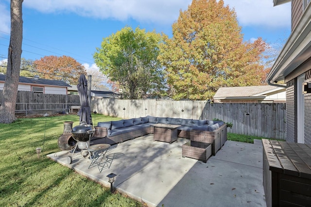 view of patio / terrace with outdoor lounge area