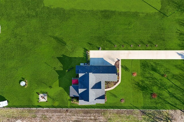 drone / aerial view featuring a rural view