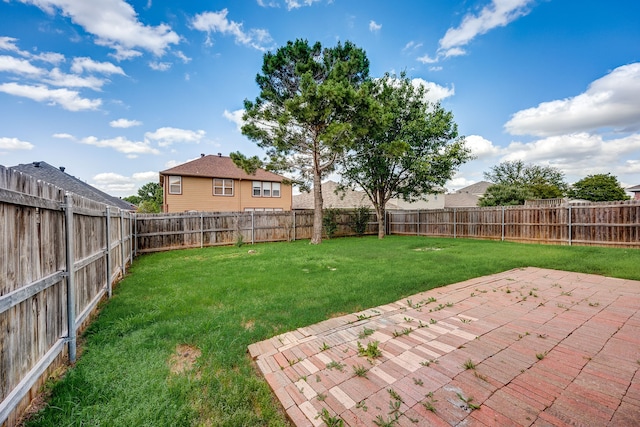 view of yard with a patio