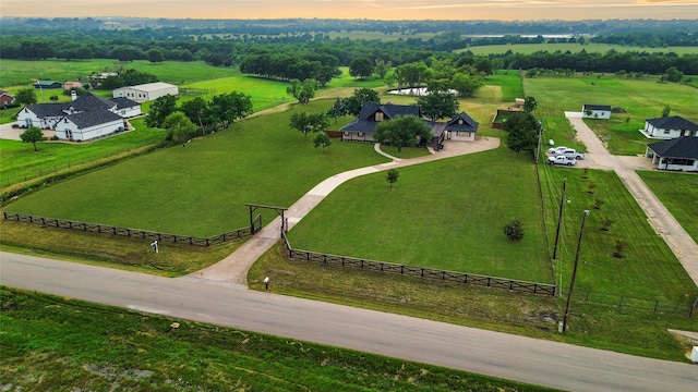 598 Dowell Rd, Rockwall, TX 75032 - aerial view at dusk of a view of rural / pastoral area