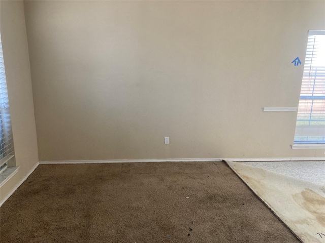 view of carpeted empty room