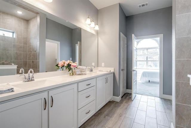 bathroom with vanity