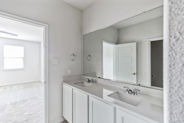 bathroom with vanity