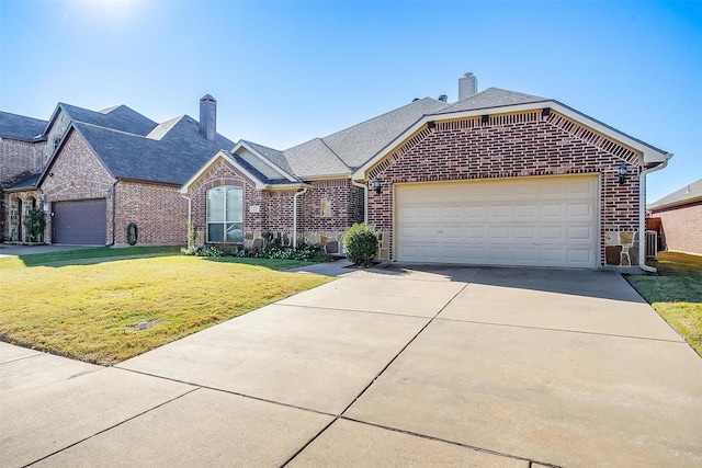 view of front of home with a front yard