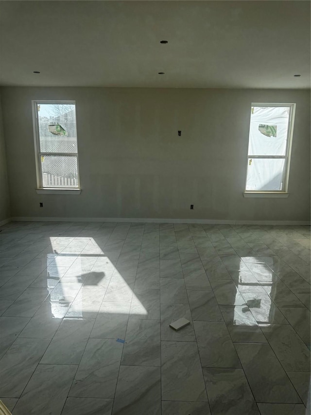 view of tiled empty room