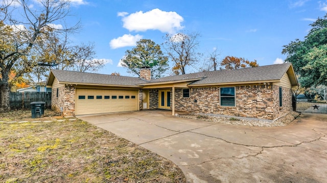 ranch-style house with a garage