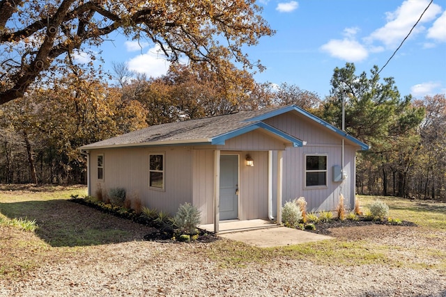 view of single story home