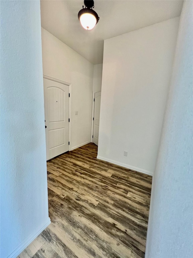 spare room featuring hardwood / wood-style floors