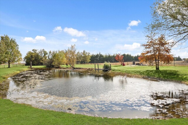 view of water feature