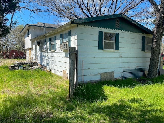 view of property exterior with cooling unit