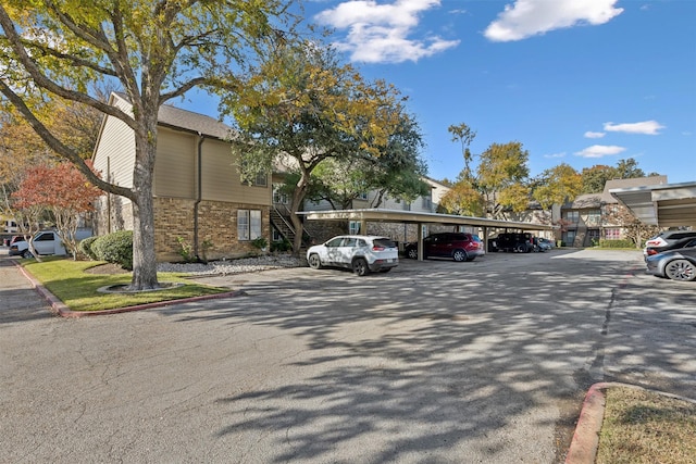 view of parking / parking lot