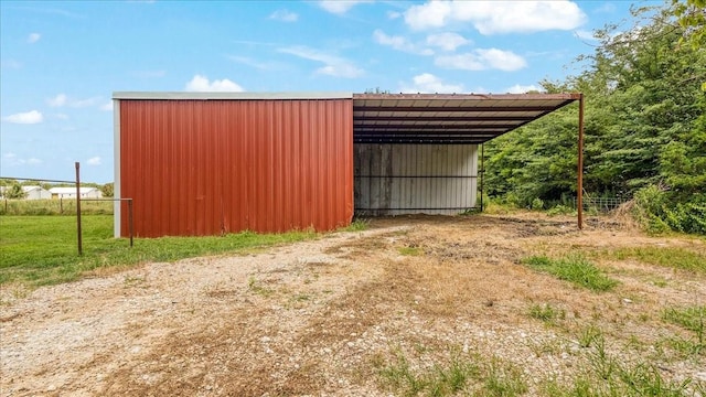 view of outdoor structure