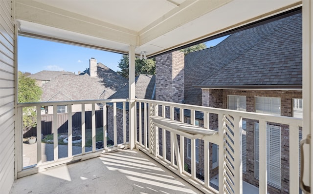 view of balcony