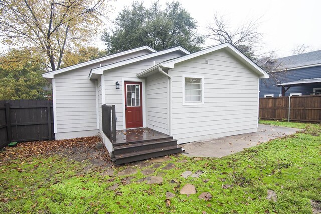 view of back of property