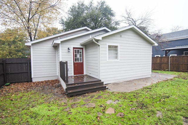 view of rear view of property